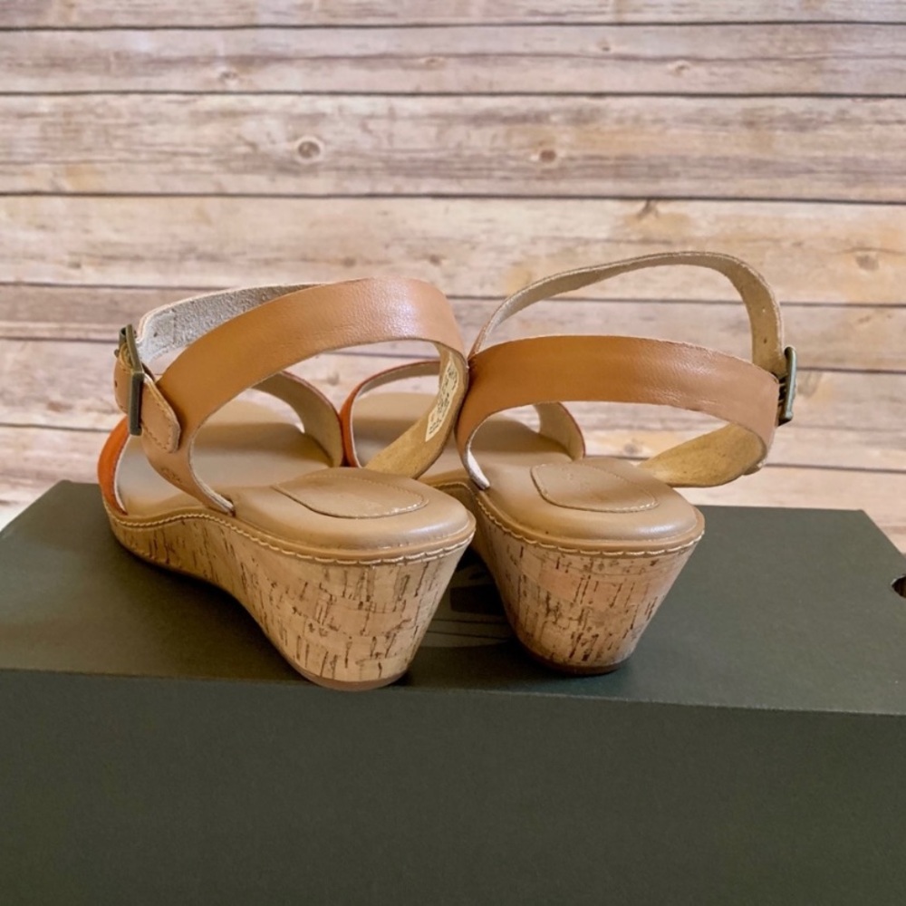 Timberland Whittier Leather Cork Wedge Sandals - Picture 3 of 6